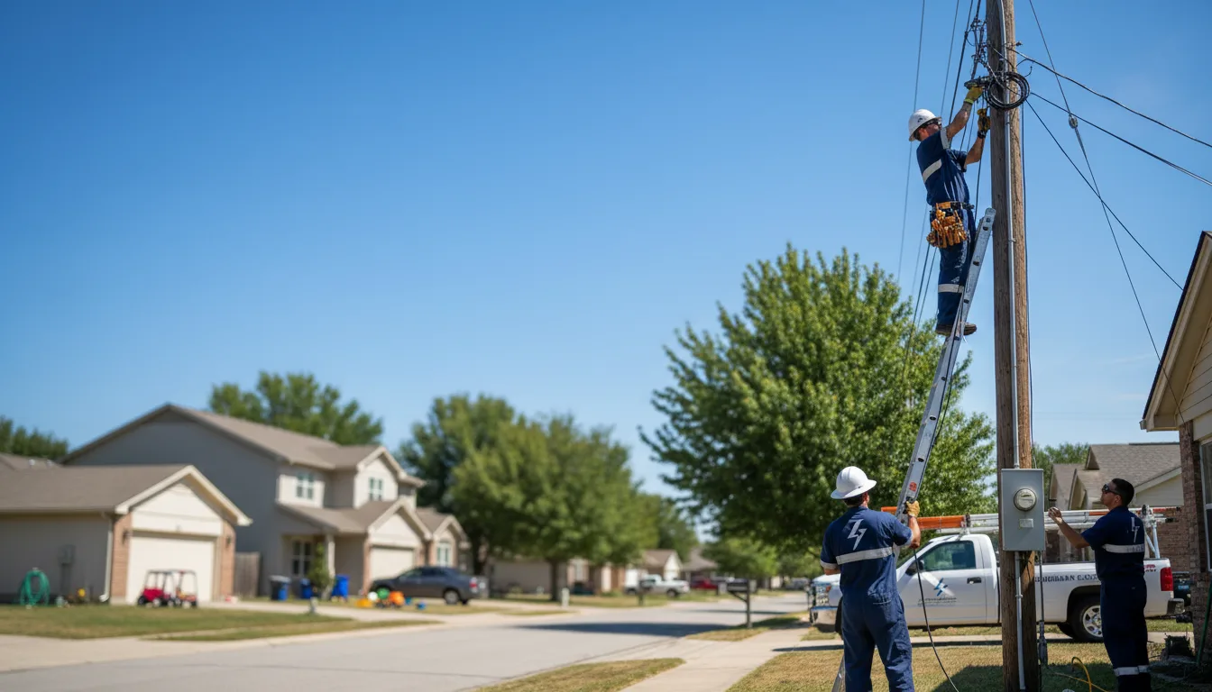 Residential electrician providing installation services in Allen, OK